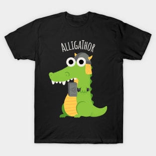 Aligathor Aligator Thor Super Hero Crocodile Thunder Hammer T-Shirt